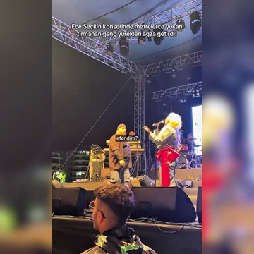 Ece Seçkin'in konserinde yürekleri ağıza getiren olay! 'Kalbime inecek'