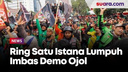 Menyemut di Patung Kuda, Kawasan Ring Satu Istana Mendadak Lumpuh Imbas Demo Ojol