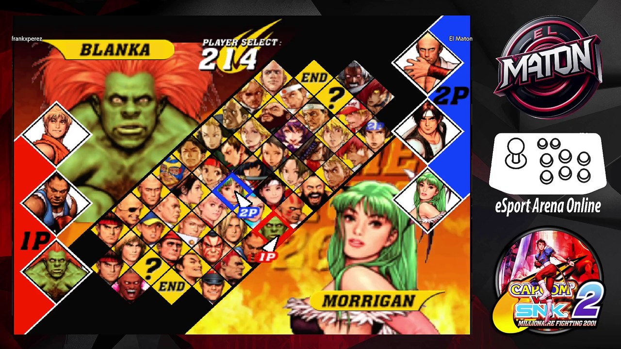 CAPCOM vs SNK 2 • Luchas en linea • "frankxperez" vs "ElMaton" •  (2025/05/19) #onlineplay