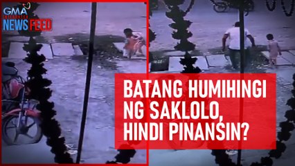 Batang humihingi ng saklolo, hindi pinansin? | GMA Integrated Newsfeed