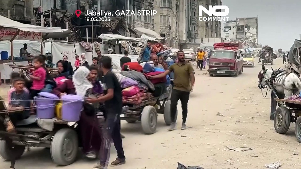 Centinaia di persone fuggono da Jabaliya mentre Israele intensifica l'offensiva nel nord di Gaza