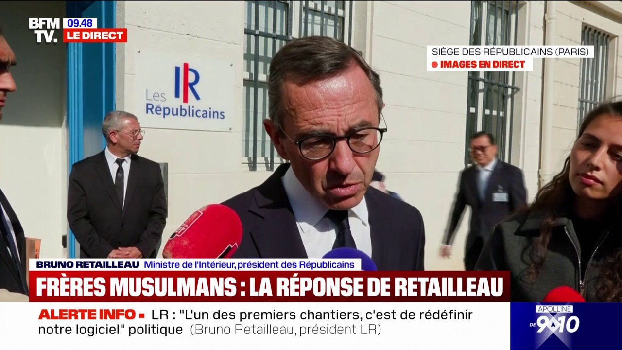 Rapport sur les Frères musulmans: Bruno Retailleau pointe "un islamisme à bas bruit qui se répand (...) et menace la République"