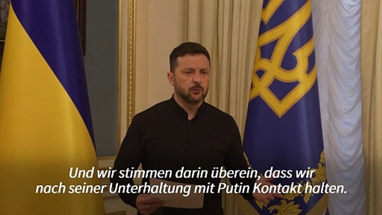 Selenskyj fordert von Trump: Keine Entscheidungen ohne die Ukraine