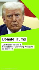 Copy of Donald Trump: Amerikaner flüchten in Rekordzahlen - um "Trump-Albtraum" zu entgehen
