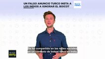 Euroverify: Un anuncio falso del Gobierno turco insta a los turistas indios a ignorar el boicot