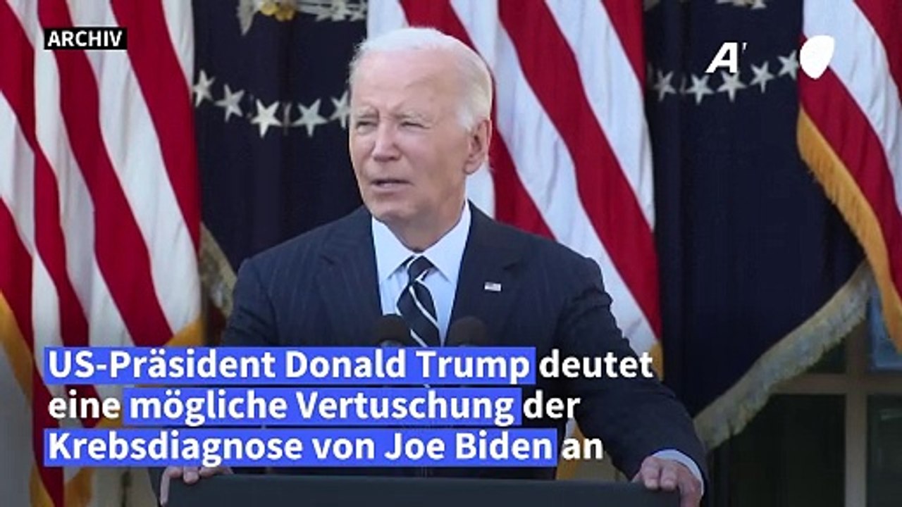 Andeutung von Trump: Bidens Krebsdiagnose schon früher bekannt