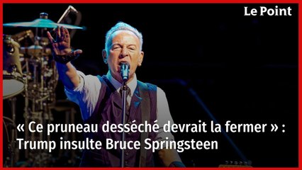 « Ce pruneau desséché devrait la fermer » : Trump insulte Bruce Springsteen