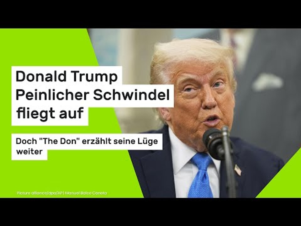 Donald Trump: Peinlicher Schwindel fliegt auf: Doch "The Don" erzählt seine Lüge weiter