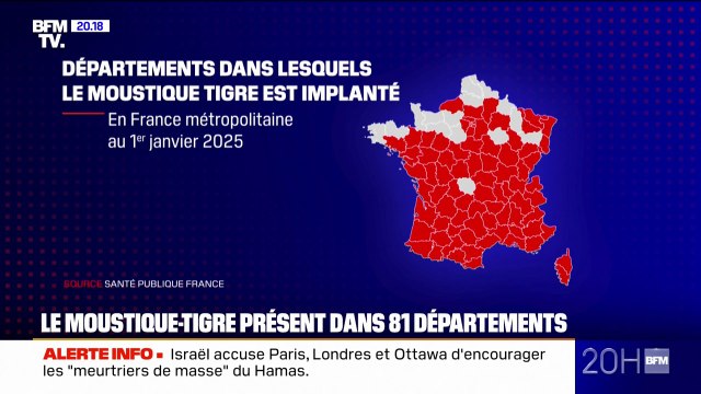 Le moustique tigre est désormais présent dans plus de 80% des départements français