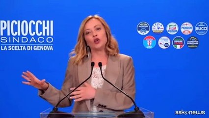 Meloni: scelta Genova è tra sinistra delle catene e crescita con noi