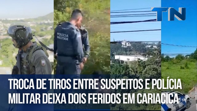 Troca de tiros entre suspeitos e Polícia Militar deixa dois feridos em Cariacica