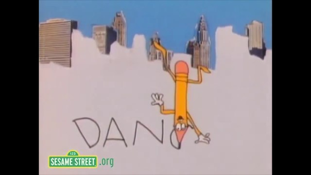 Sesame Street - Pencil Guy Spells Dance At Thank You (HQ Version)