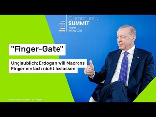 "Finger-Gate": Unglaublich: Erdogan will Macrons Finger einfach nicht loslassen