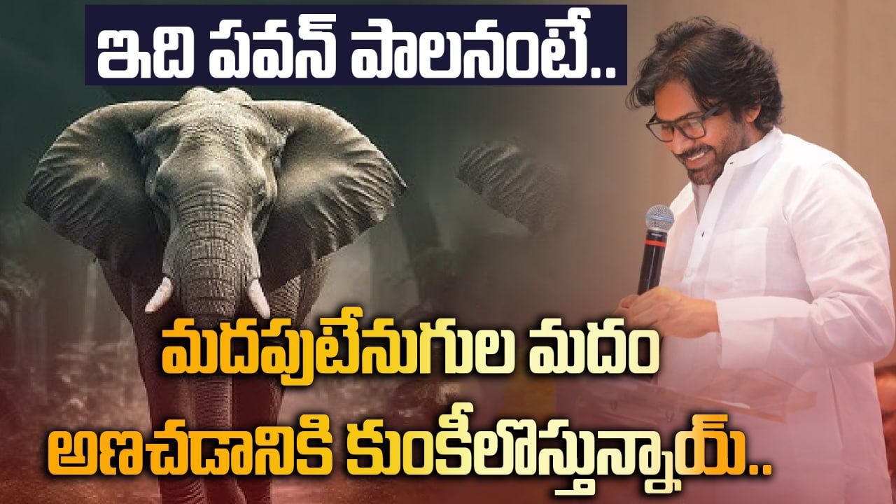 Pawan Kalyan Mark Governence ; Kumki Elephants to Save AP Farmers! | AP Forest Department