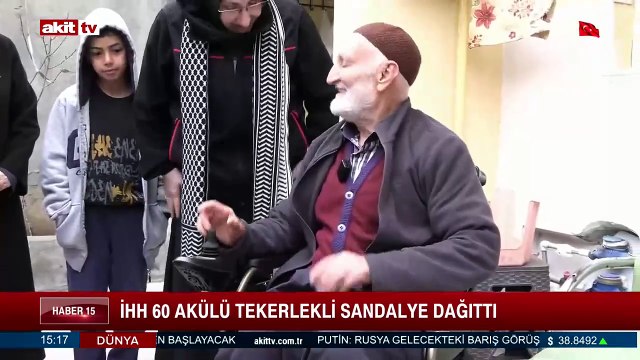 İHH 60 akülü tekerlekli sandalye dağıttı