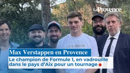 Max Verstappen en Provence, le champion de Formule 1,  en vadrouille dans le pays  d’Aix pour un tournage