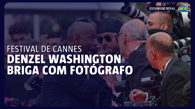 Denzel Washington discute com fotógrafo no tapete vermelho de Cannes