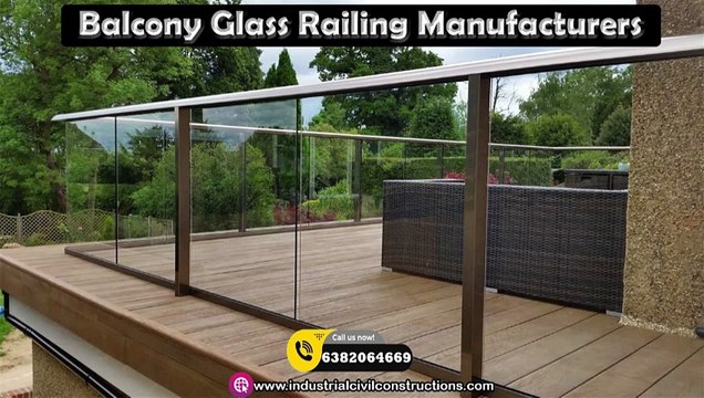 Balcony Stainless Steel SS Glass Hand Railing in Chennai