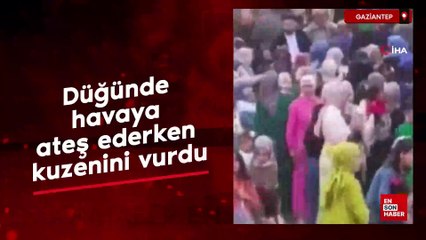 Gaziantep’te düğünde havaya ateş ederken kuzenini vurdu
