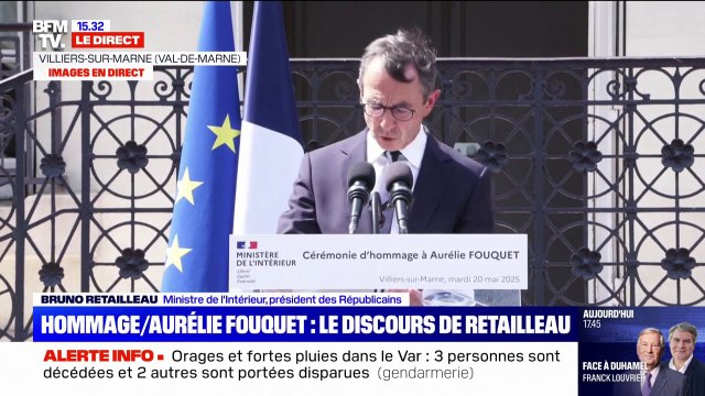 Bruno Retailleau rend hommage à Aurélie Fouquet et dénonce la lâcheté des criminels et des barbares