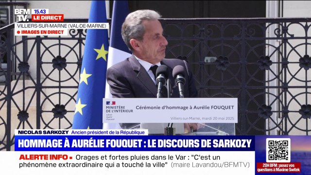 Hommage à Aurélie Fouquet : Je me suis senti responsable de la mort de votre fille , déclare Nicolas Sarkozy