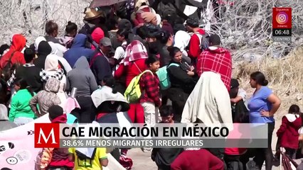 Flujo migratorio cae 38.6% en primeros cinco meses del gobierno de Sheinbaum