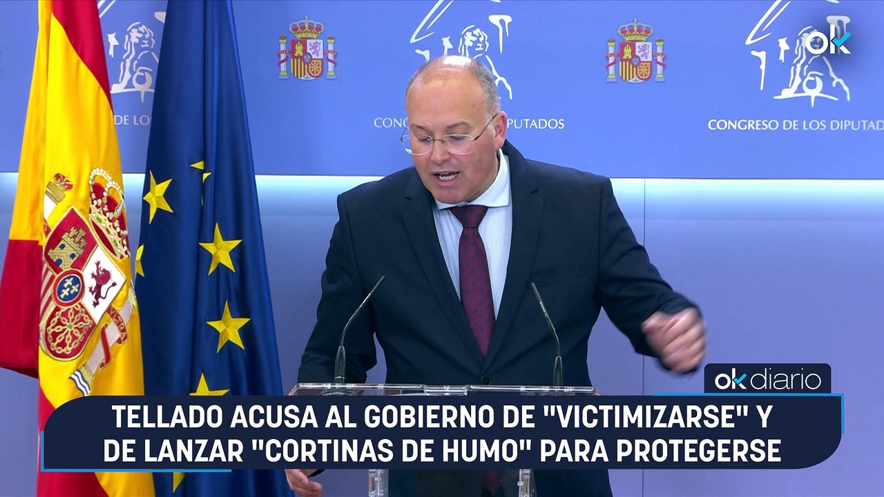 Tellado acusa al Gobierno de "victimizarse" y de lanzar "cortinas de humo" para protegerse