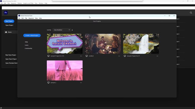 Adobe Premiere Rush 35 Opening Premiere Rush Projects with Premiere Pro
