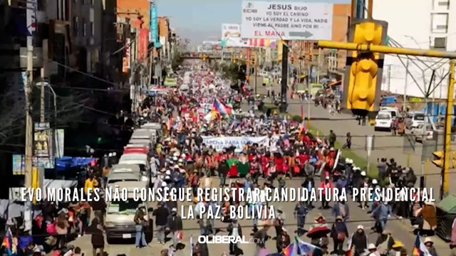 Evo Morales não consegue registrar candidatura presidencial La Paz, Bolívia