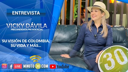 Su vida, las propuestas y su opinión de Colombia. Vicky Dávila se sentó en el sofá con Minuto30.