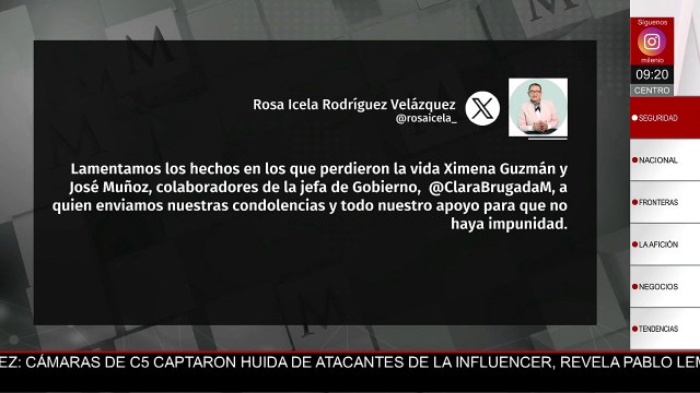 Luto en equipo de Clara Brugada: Rosa Icela y Ebrard dan condolencias