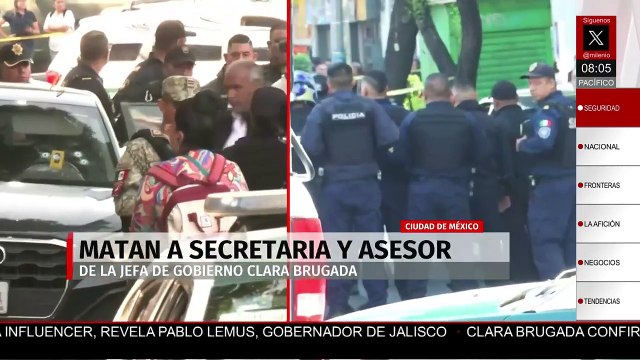 Acordonan zona donde mataron a funcionarios de Clara Brugada en Tlalpan