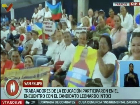 Candidato por el GPP Leonardo Intoci sostuvo encuentro con el sector educación del estado Yaracuy