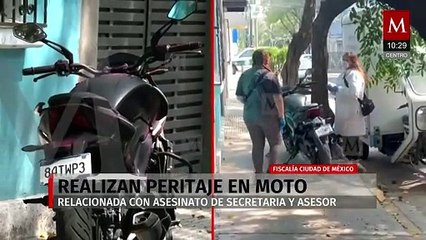Peritan motocicleta vinculada al asesinato de Ximena Guzmán y su asesor en CdMx