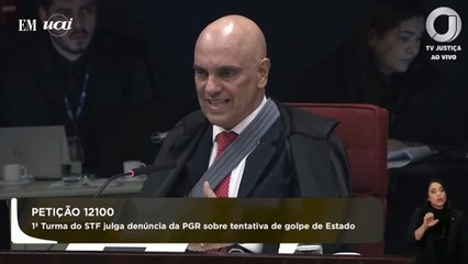Ministro Alexandre de Moraes fala sobre a denúncia da PGR