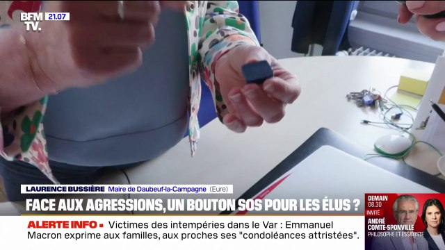 En raison de l'augmentation des violences envers les élus, plusieurs utilisent un bouton SOS