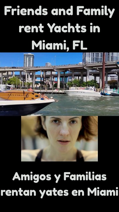 Family and Friends rent a yacht in Miami, Florida
