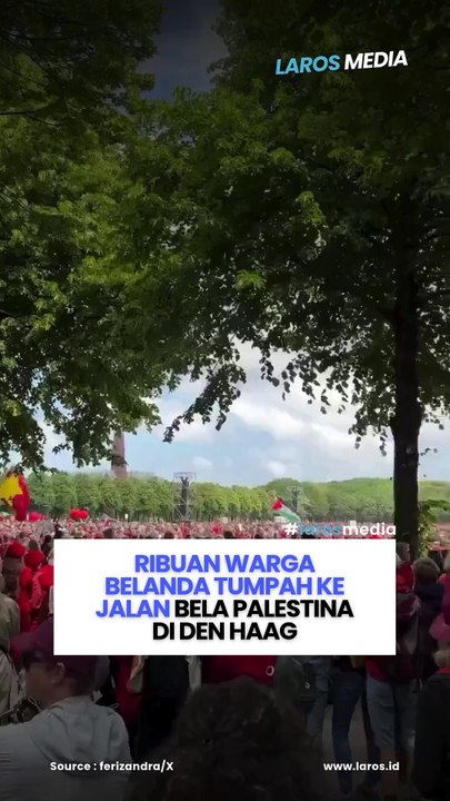 Ribuan Warga Belanda Tumpah Ke Jalan Bela Palestina Di Den Haag