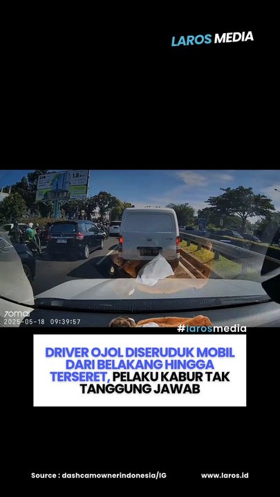 Driver Ojol Diseruduk Mobil Dari Belakang Hingga Terseret, Pelaku Kabur Tak Tanggung Jawab