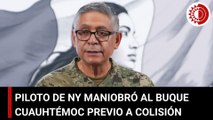 Bajo control del piloto de puerto en NY, toda maniobra del buque Cuauhtémoc