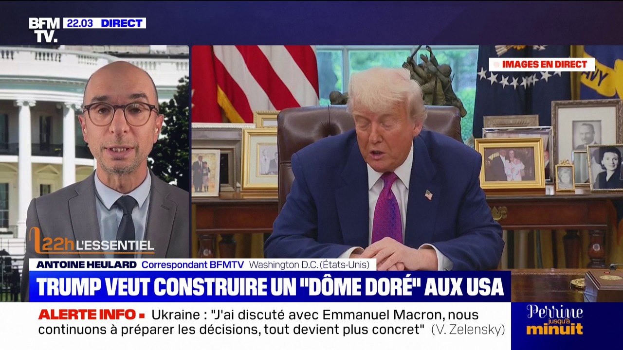 Donald Trump annonce la construction d'un bouclier anti-missiles "Dôme d'or" pour les États-Unis