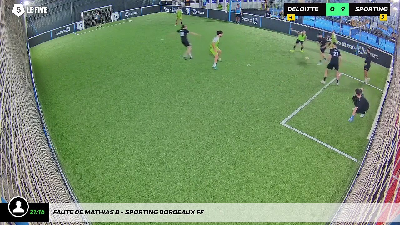 Faute de Mathias B - Sporting Bordeaux Ff