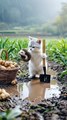 Cat cooking emotional videos।#cat #kitty