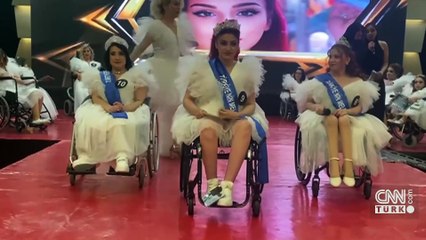 "Engelli güzeller" taç taktı