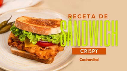 Receta casera y práctica de sándwich con Pollo Crispy