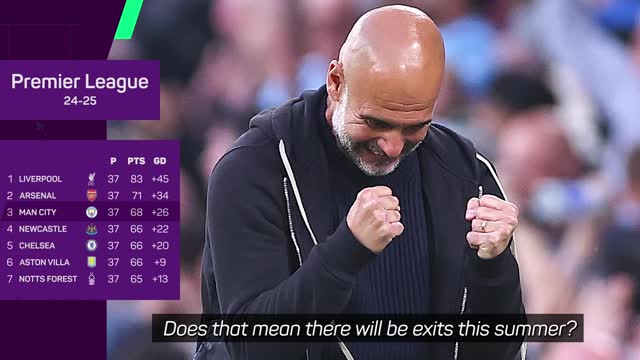 I'd rather quit than work with this large squad again - Guardiola