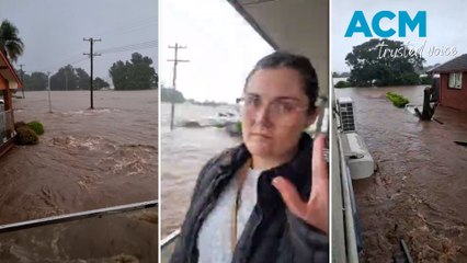 Trapped family pleads for help as record-breaking NSW floods swallow home