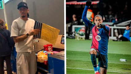 Raphinha: cajero del supermercado, la imagen que no esperabas ver