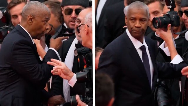 Denzel Washington y la acalorada discusión con un fotógrafo en la alfombra roja de Cannes