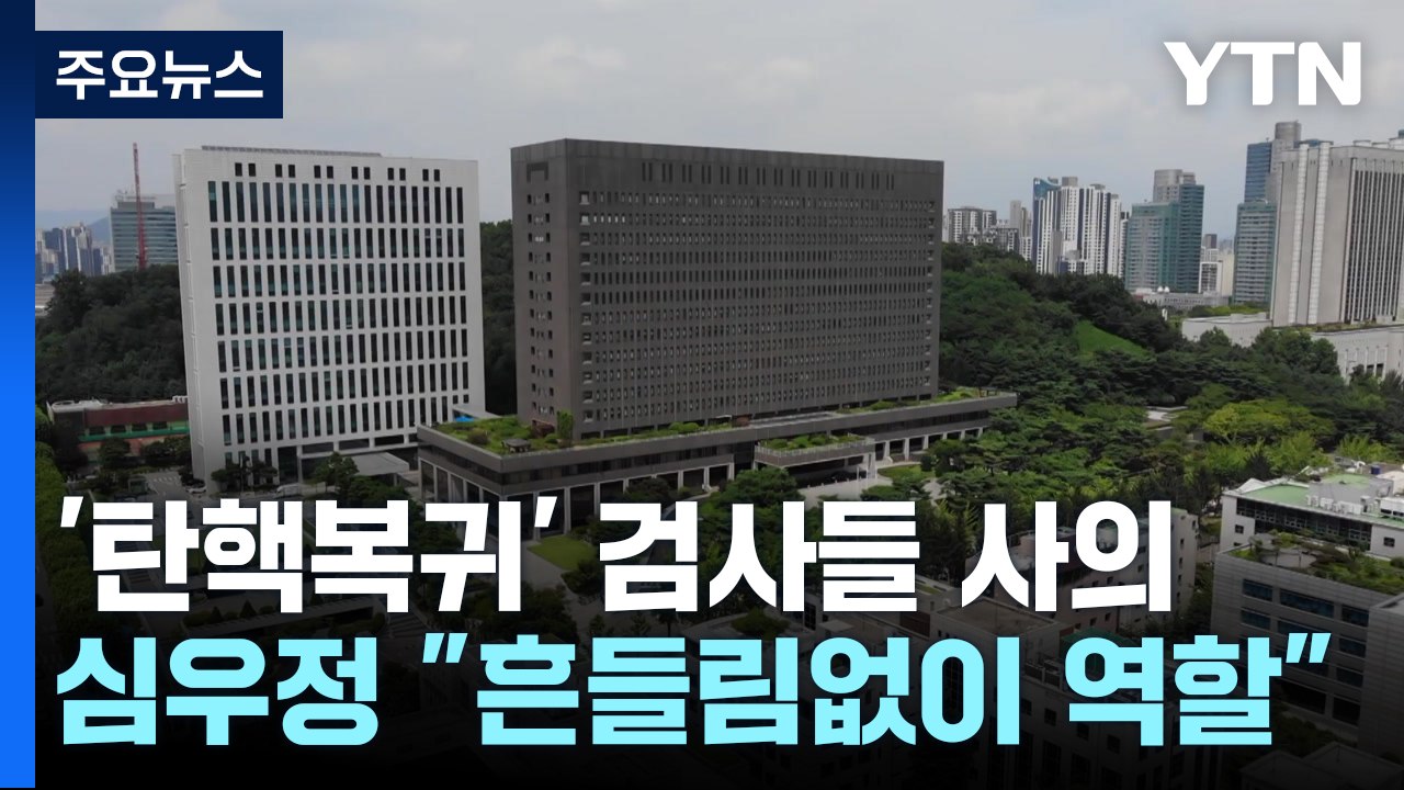 '탄핵복귀' 검사들 동반 사의...심우정 "흔들림 없이 역할 수행" / YTN